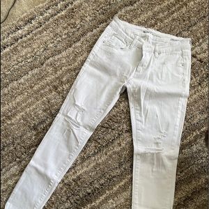White Jeans ripped